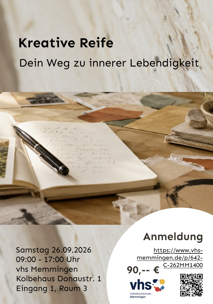 Kreative Reife – Dein Weg zu innerer Lebendigkeit | Memmingen